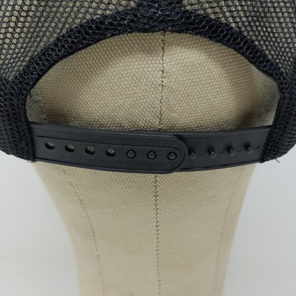 Cap America Snapback Meshback Hat Black Dark Green Camo Embroidered - Picture 8 of 12